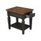 International Concepts Rectangle Vista End Table, 18 in W, 24 in L, 24 in H, Wood, Hickory/Washed Coal OT45-15E - alternate 6